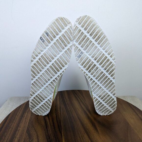 Very Volatile Womens Rainbow Platform Shoes White Lace Up Size 10 - Picture 8 of 9